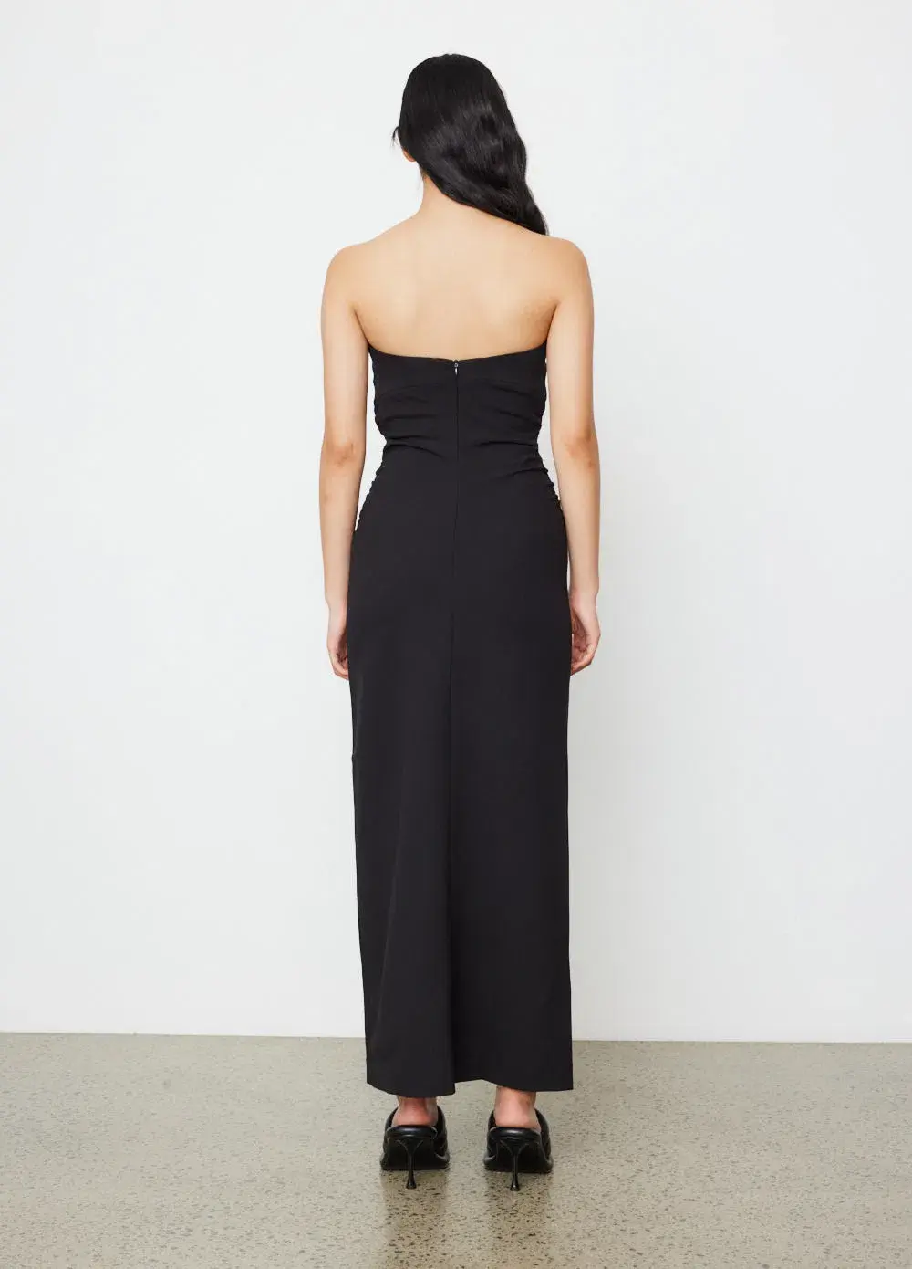 Wynn Hamlyn Zoe Bodice Dress Black Size 8  - Image 2
