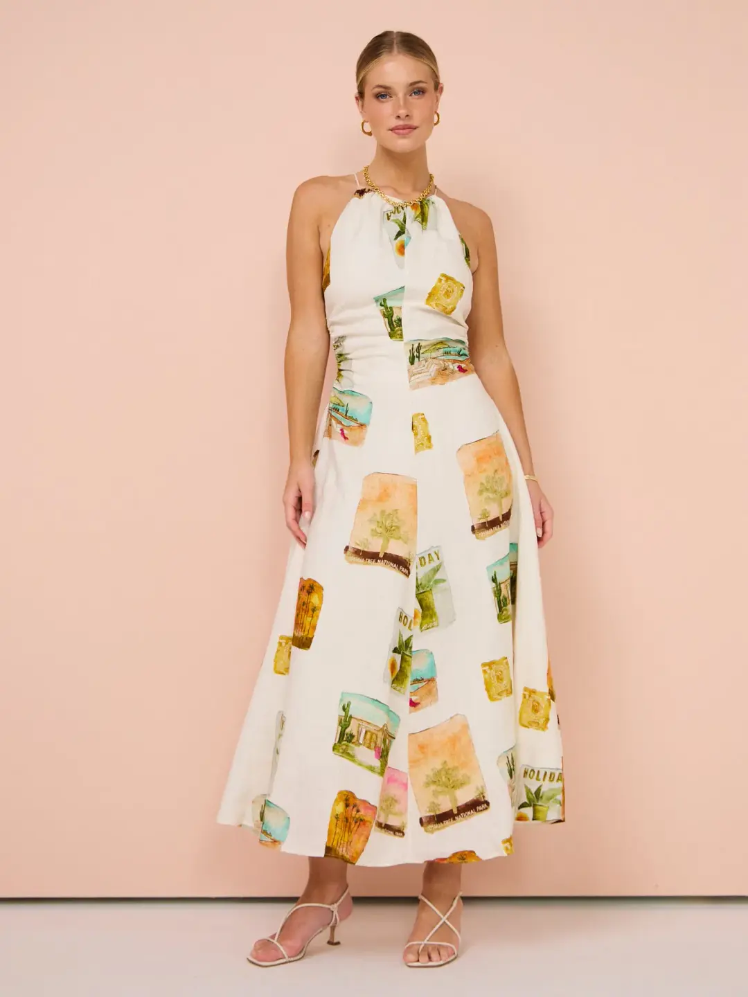 Roame Evy Dress in Desert Vista Size 1/Au 8  for rent on The Volte - main image