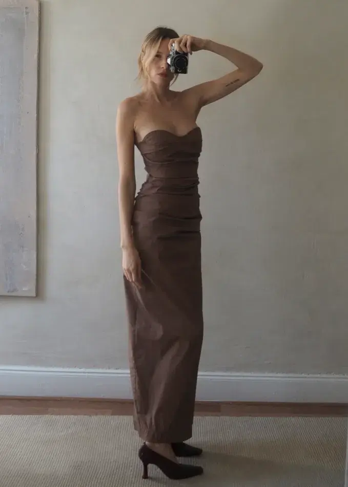 Sir The Label  The Alba Strapless Gown in Mocha  Size 0/Au 6  - Image 1