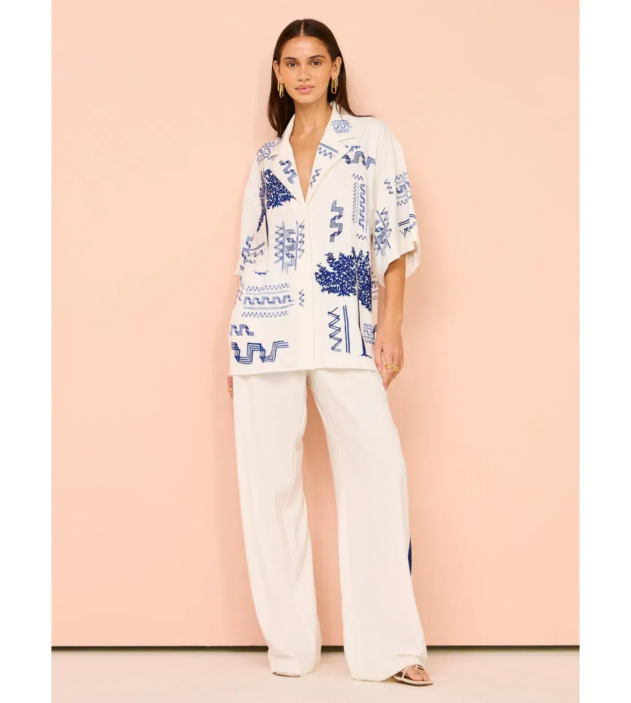 Camilla and Marc Cassia Shirt Print Size 6  - Image 1