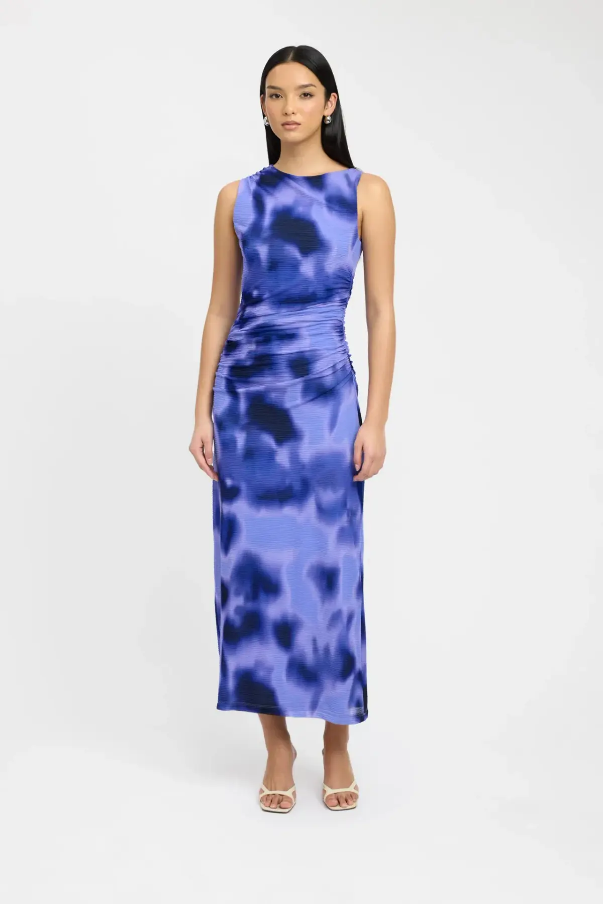 Kookai Poppy Maxi Dress Blue Print Size 36/Au 8 - Image 1