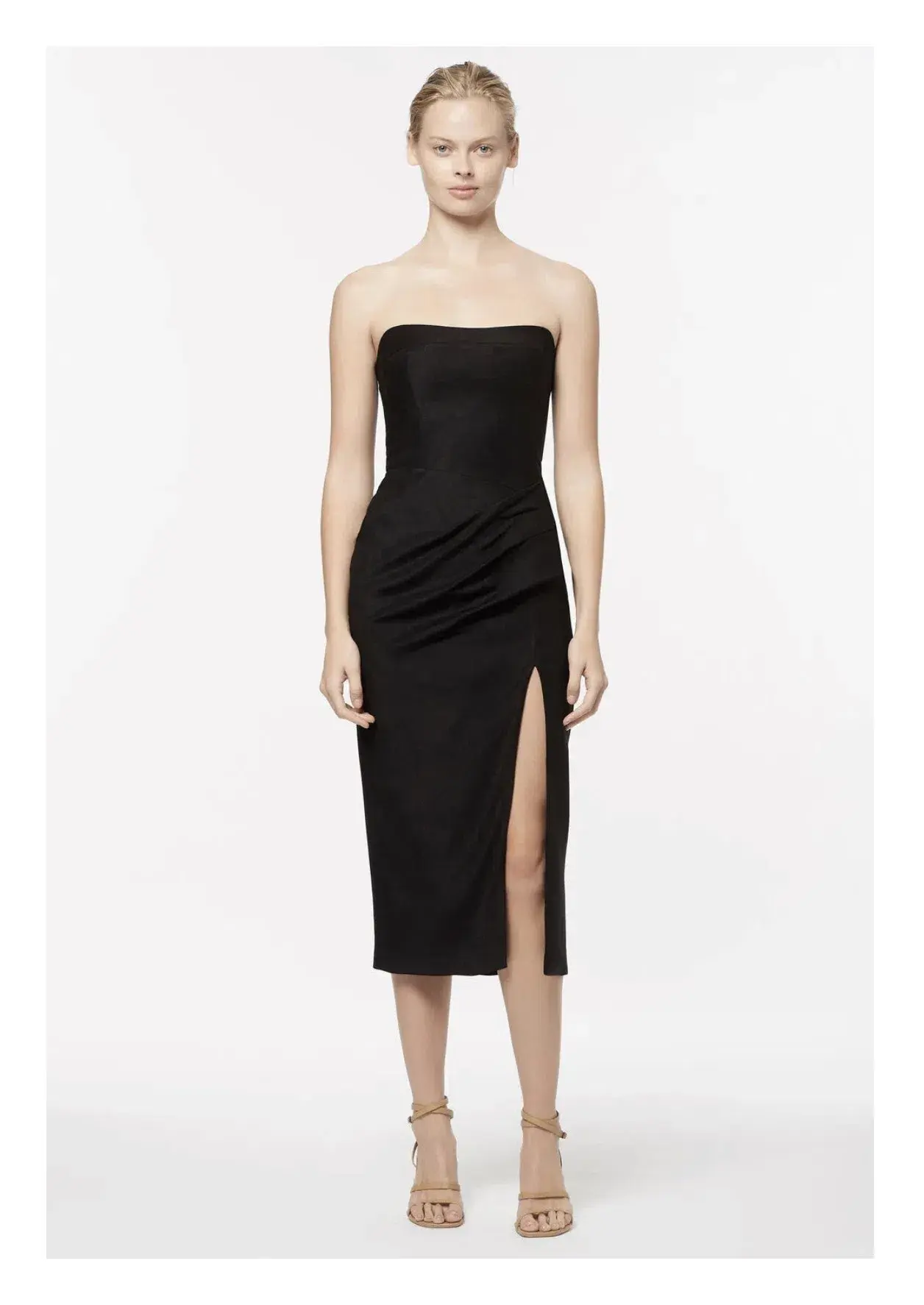 Manning Cartell New Radicals Strapless Midi Dress in Black Size 6 - Image 1
