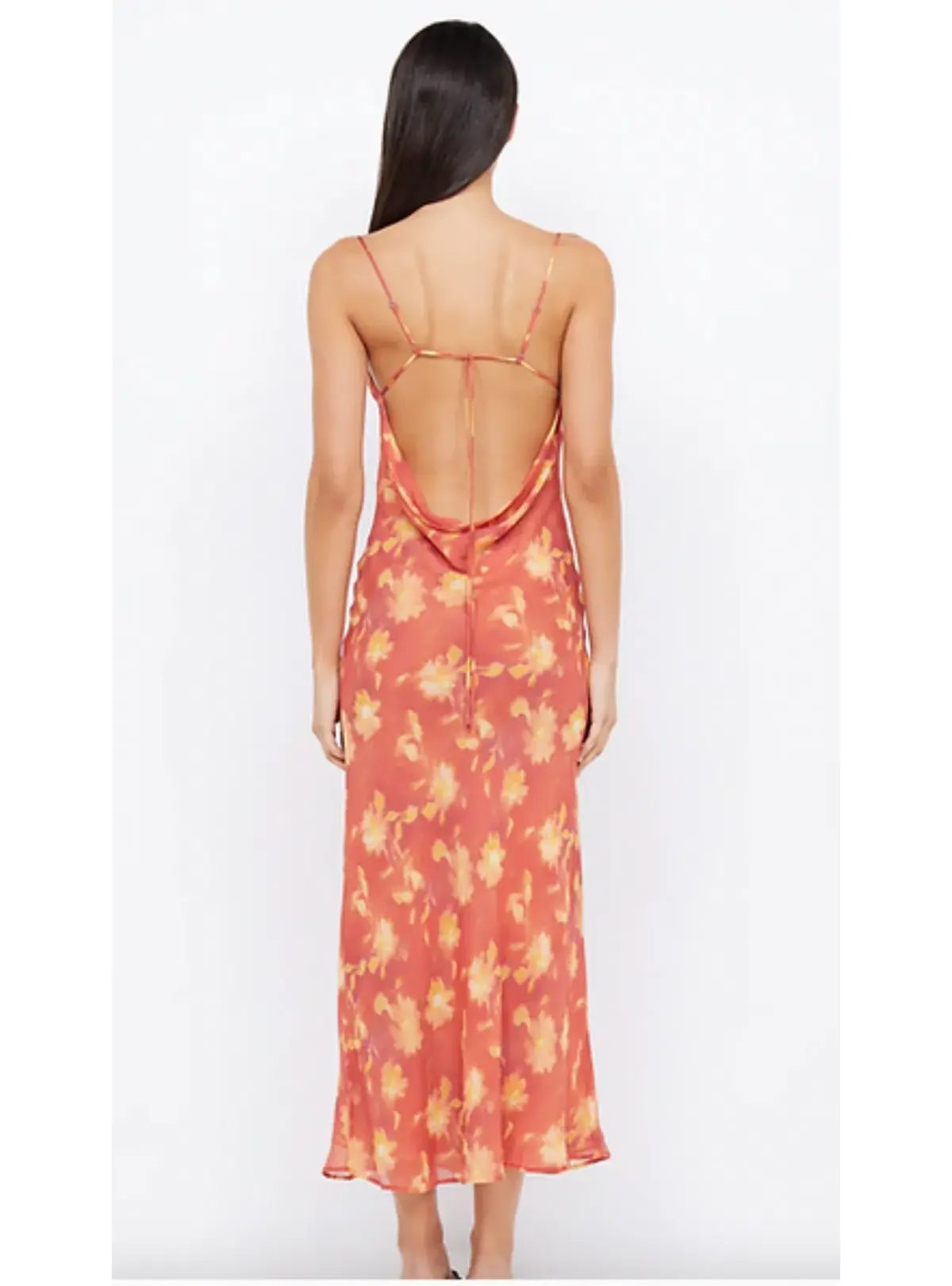 Bec & Bridge Azalea Strap Midi Dress Lumen Floral Size AU 10 - Image 3