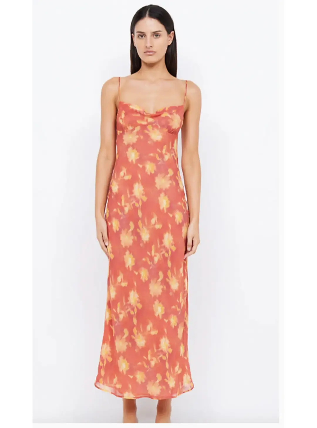 Bec & Bridge Azalea Strap Midi Dress Lumen Floral Size AU 10 for rent on The Volte - main image