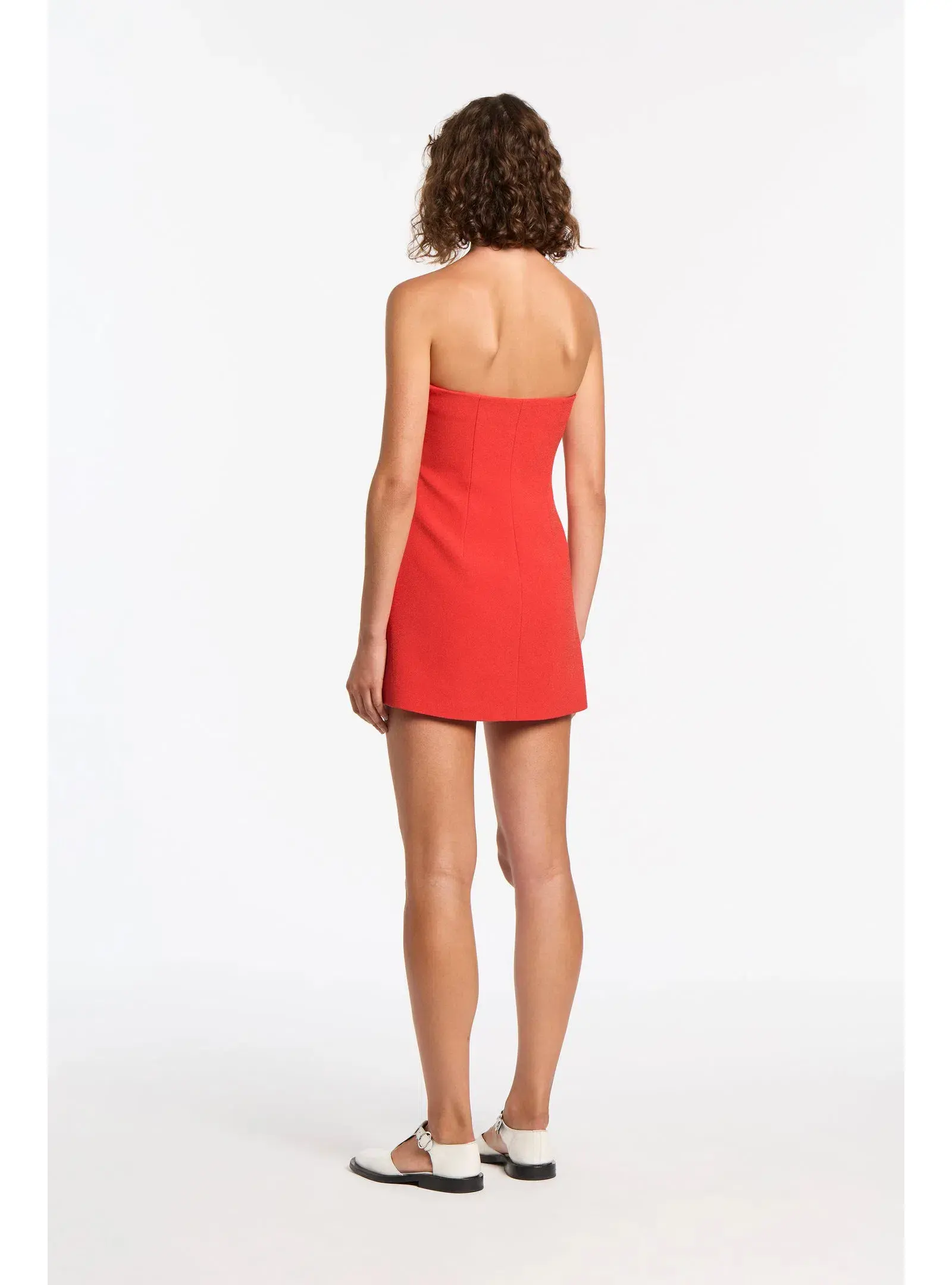 Sir the Label Spoerri Sculpted Mini Dress in Red Size 1 / AU 8 - Image 4