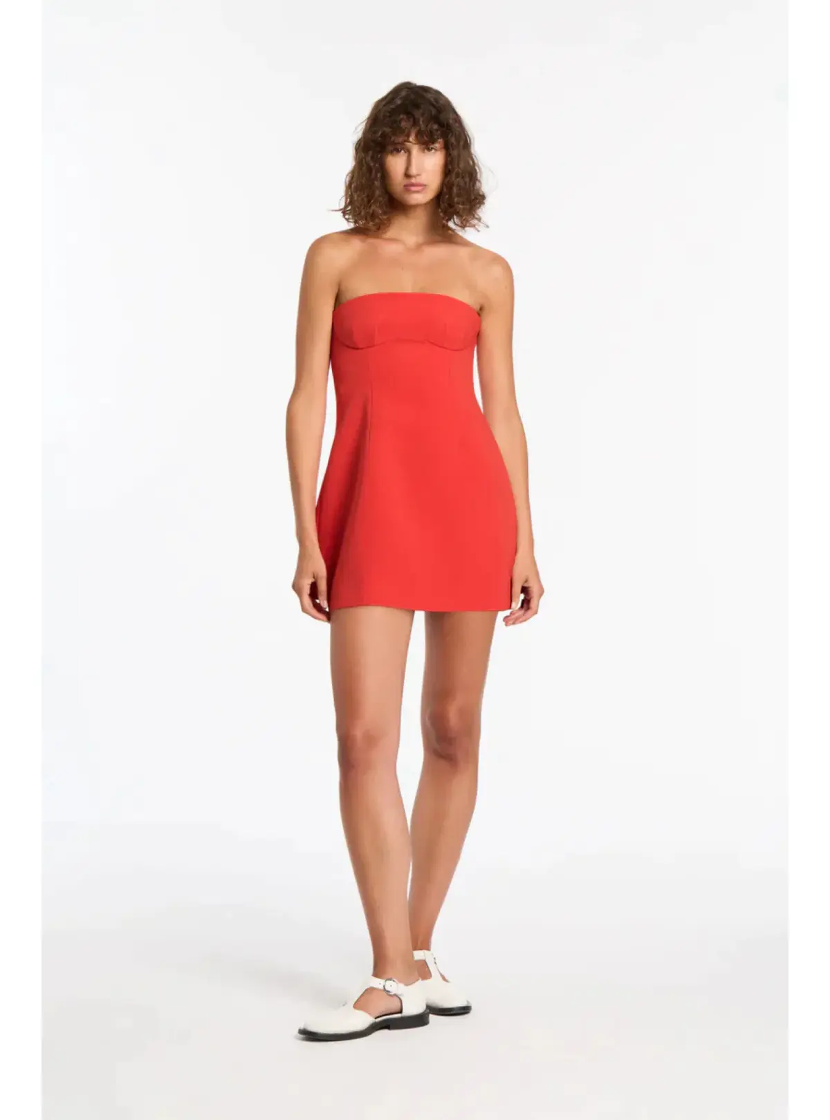 Sir the Label Spoerri Sculpted Mini Dress in Red Size 1 / AU 8 - Image 1