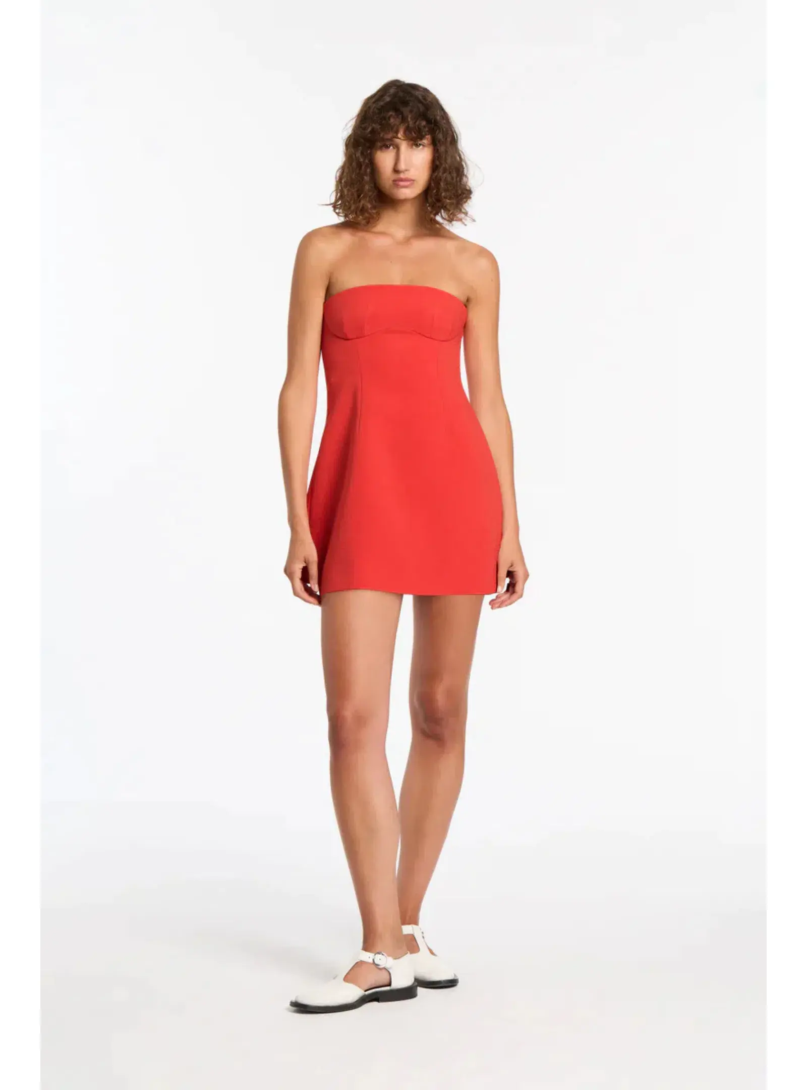 Sir the Label Spoerri Sculpted Mini Dress in Red Size 1 / AU 8 - Image 1