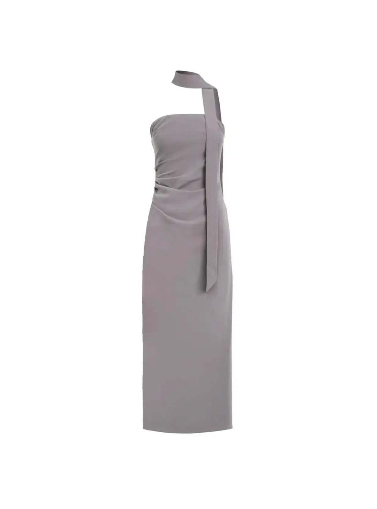 Kookai Koko Scarf Dress in Charcoal Size 36 / AU 8 - Image 4