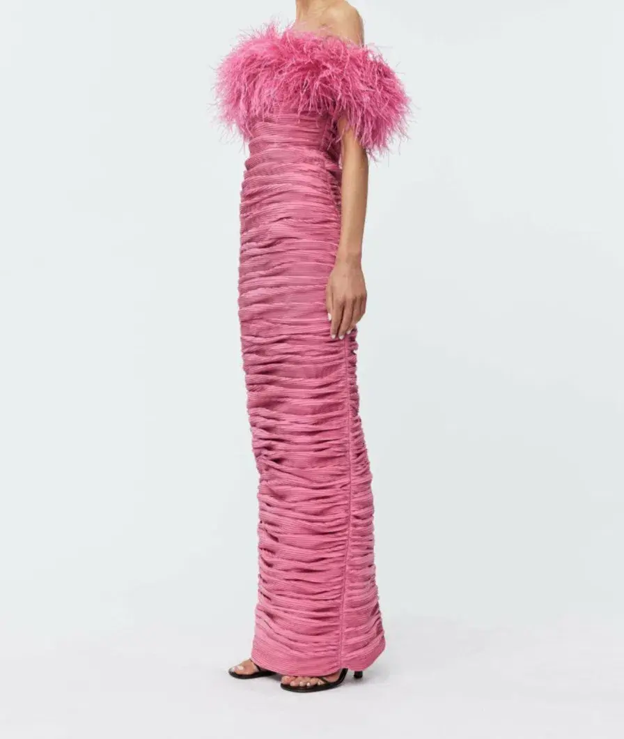 Rachel Gilbert Zion Gown Pink Size 4 / AU 14 - Image 3