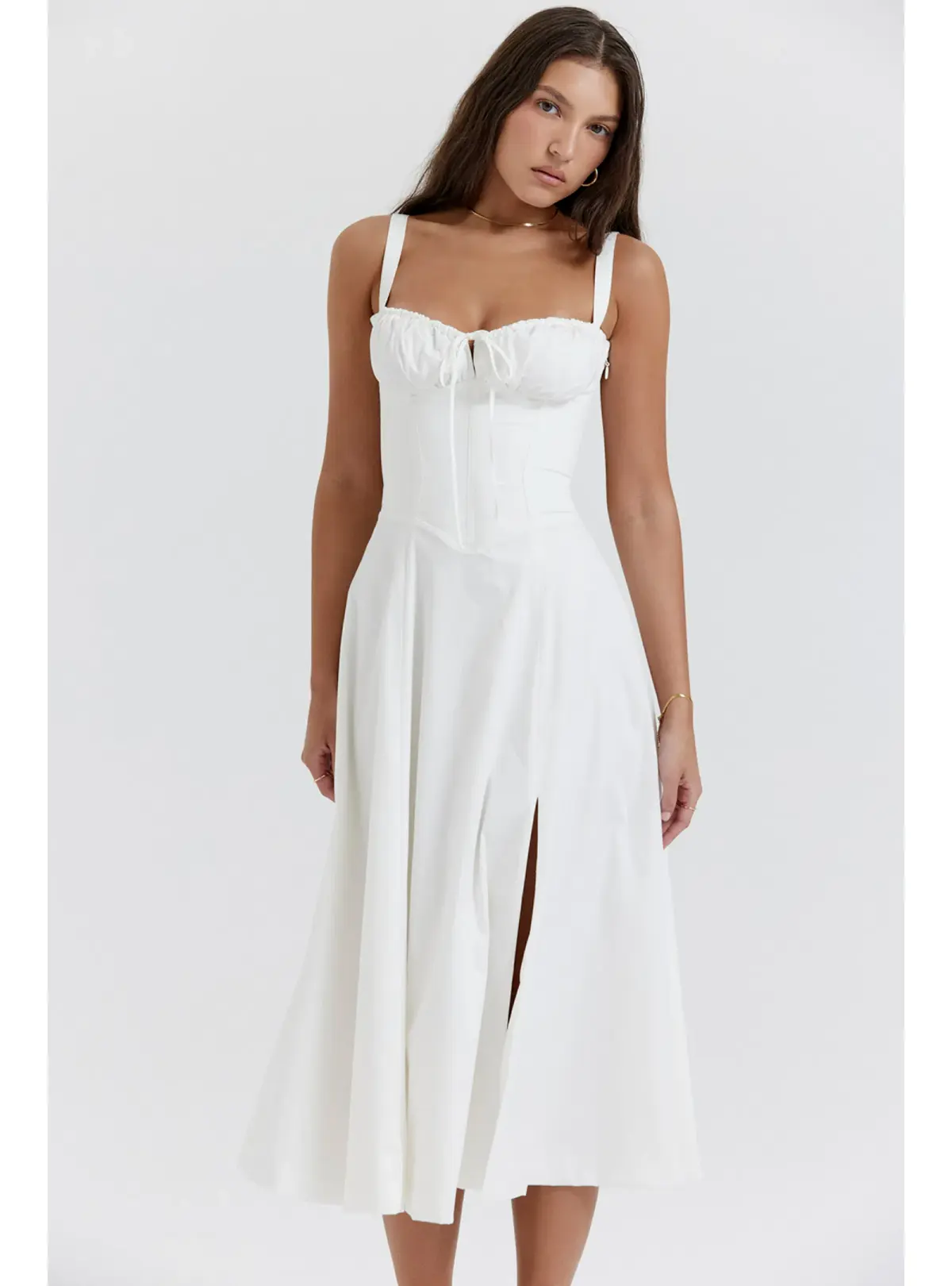 House of CB Carmen Dress White Size S / AU 8 - Image 3