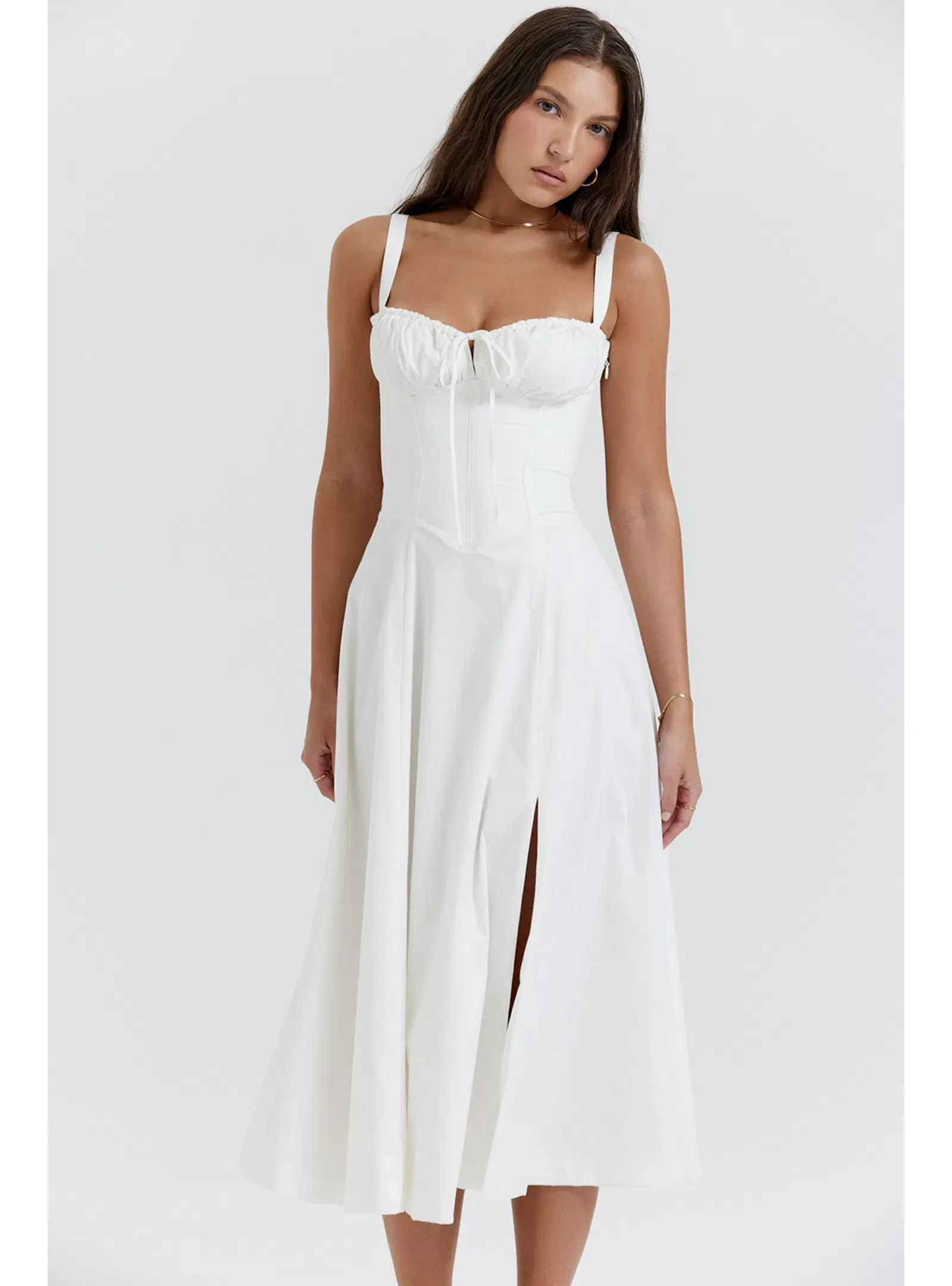 House of CB Carmen Dress White Size S / AU 8 - Image 3