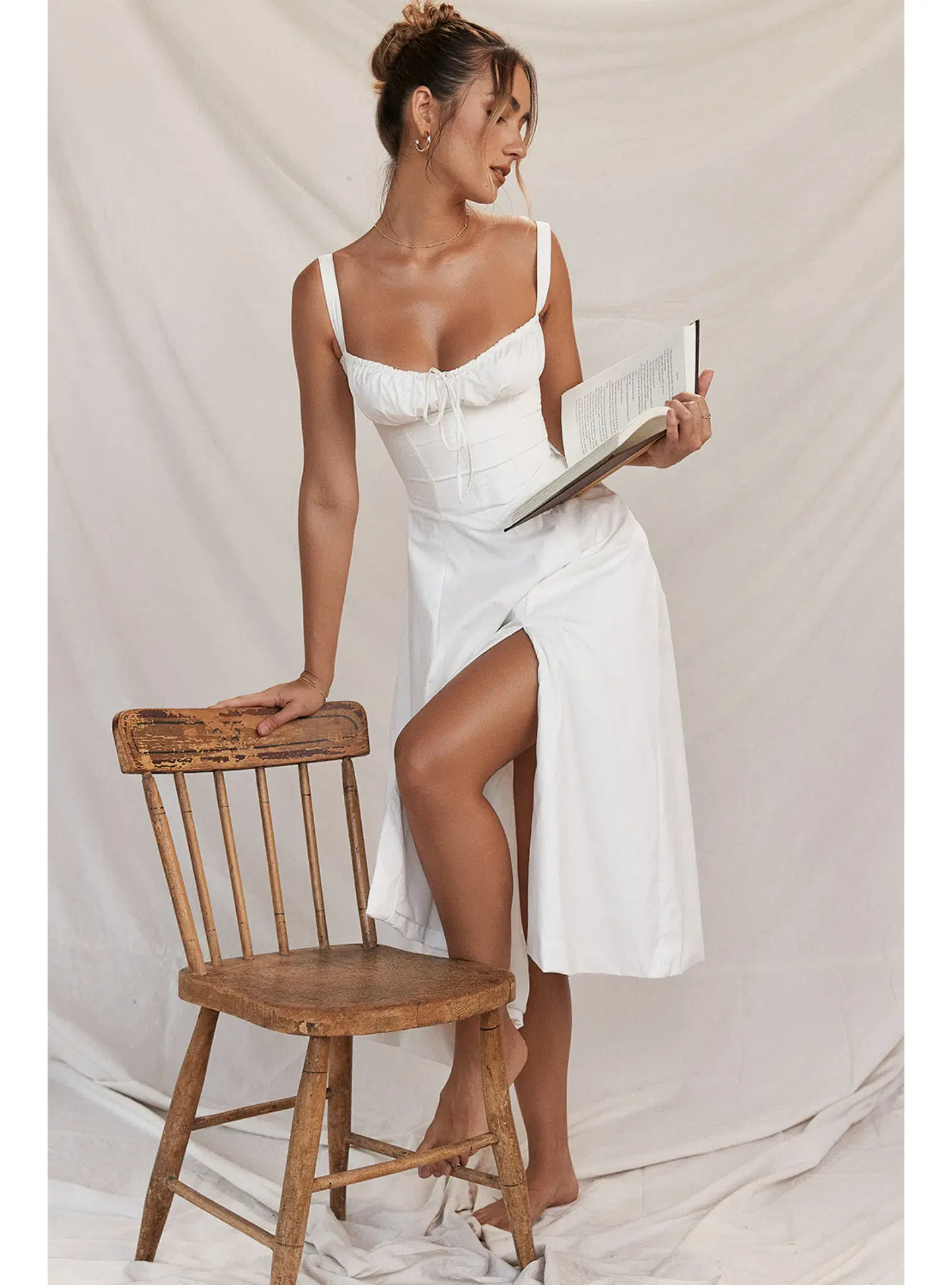 House of CB Carmen Dress White Size S / AU 8 - Image 1