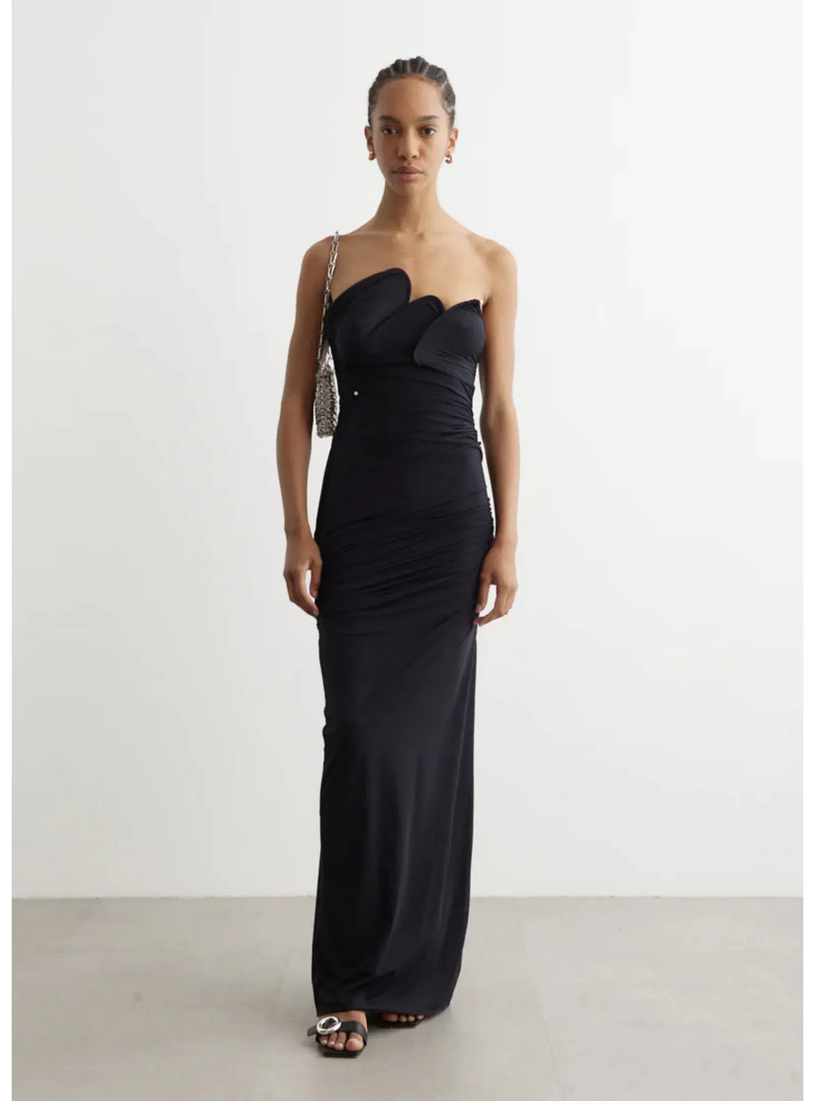 Christopher Esber Encompassed Loop Bodice Dress Black Size AU 6 - Image 1