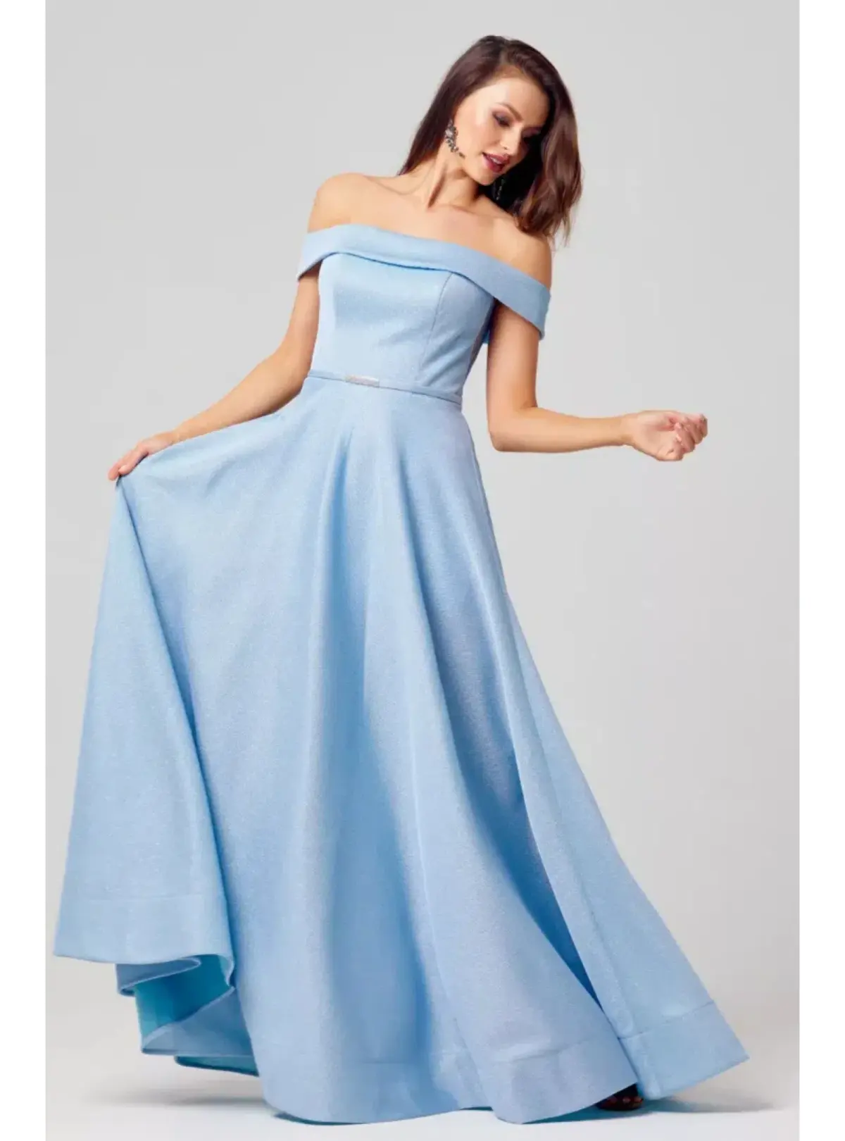 Tania Olsen Ella PO386 Floor Length Light Blue Size AU 12 - Image 1