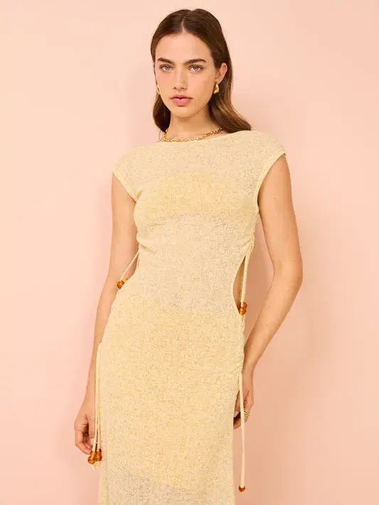 Tojha Ayanna Dress Sorbet Yellow Size 6 - Image 2