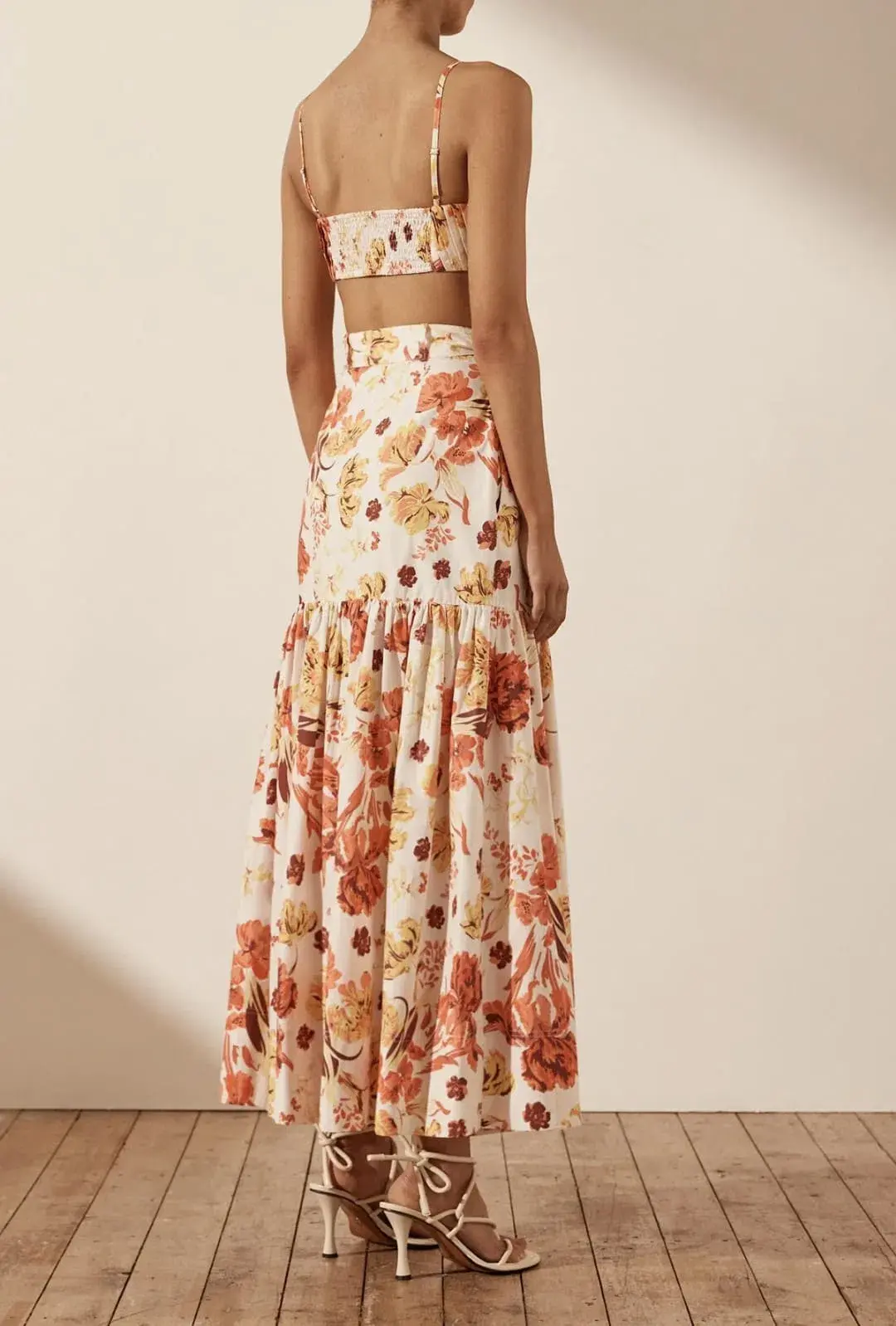 Shona Joy Kalani Pleated Bralette Multi Size AU 8 for rent on The Volte - main image