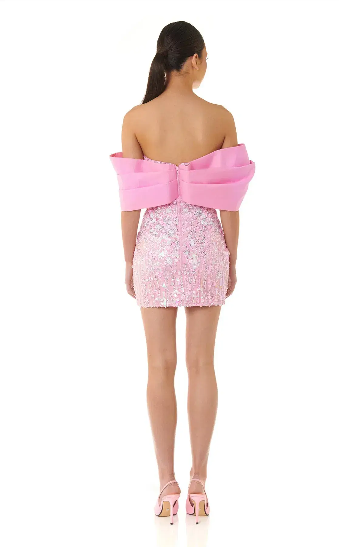 Eliya the Label Bianca Mini Dress in Pink Size XS / AU 6 - Image 3