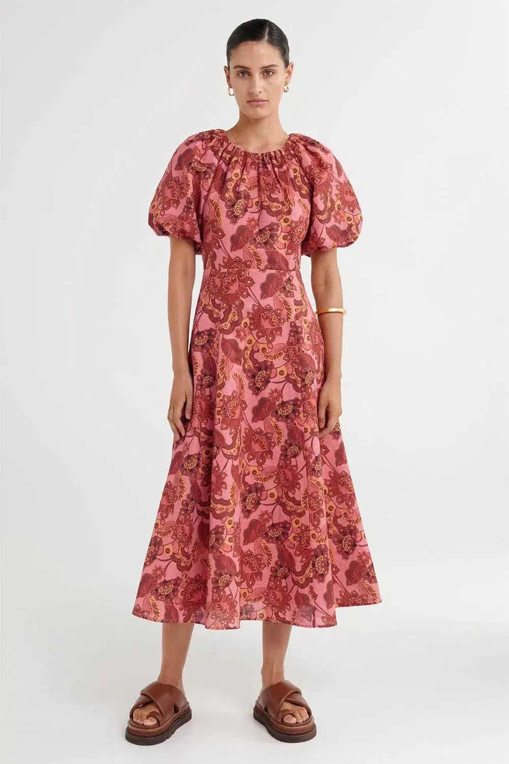 Steele Lola Midi Dress Chambertin Size S / AU 8 - Image 1