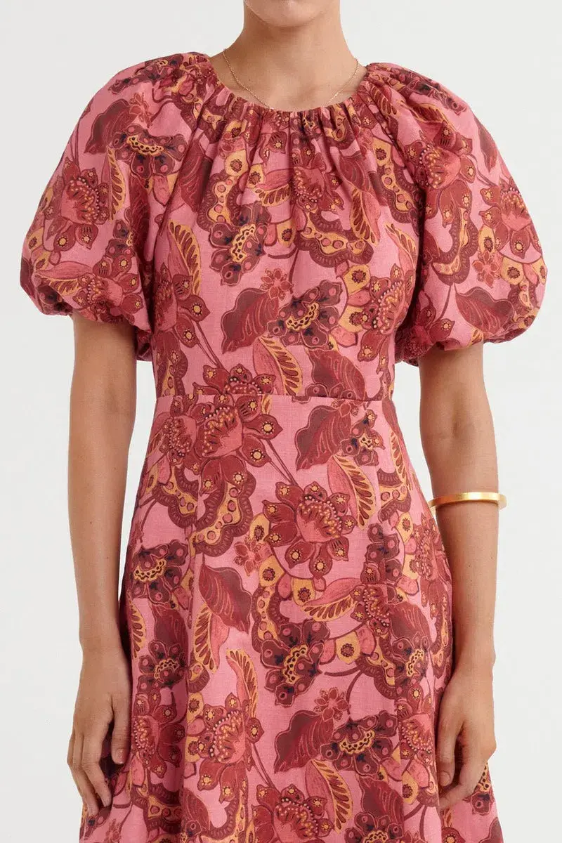 Steele Lola Midi Dress Chambertin Size S / AU 8 - Image 2