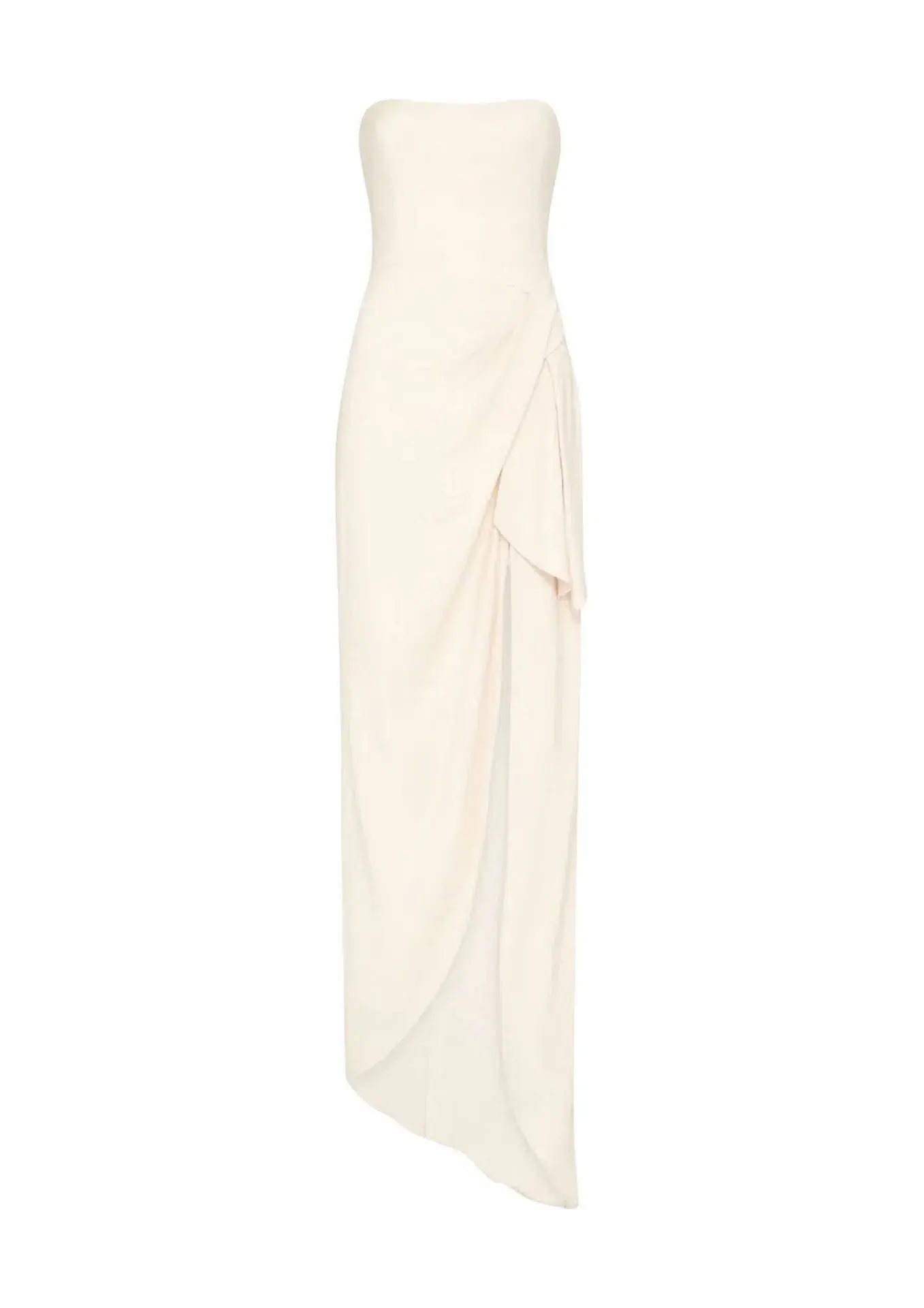 Manning Cartell Asymmetrical Games Strapless Maxi Gown in Cream Size 6  - Image 5