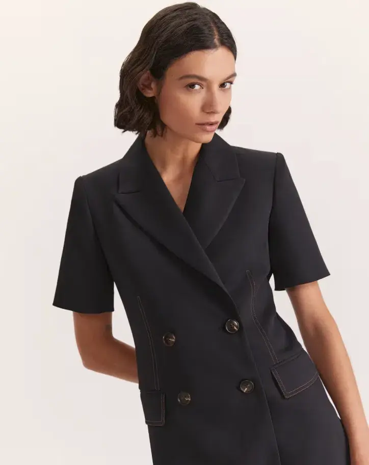 Saba Dharma Blazer Mini Dress Black Size 10 - Image 4