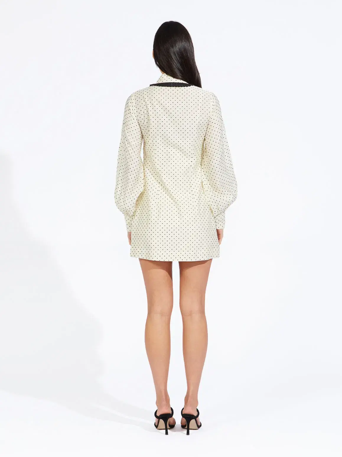 Alice McCall Dream Mini Dress Polka Dot Ivory Size 4 AU - Image 3