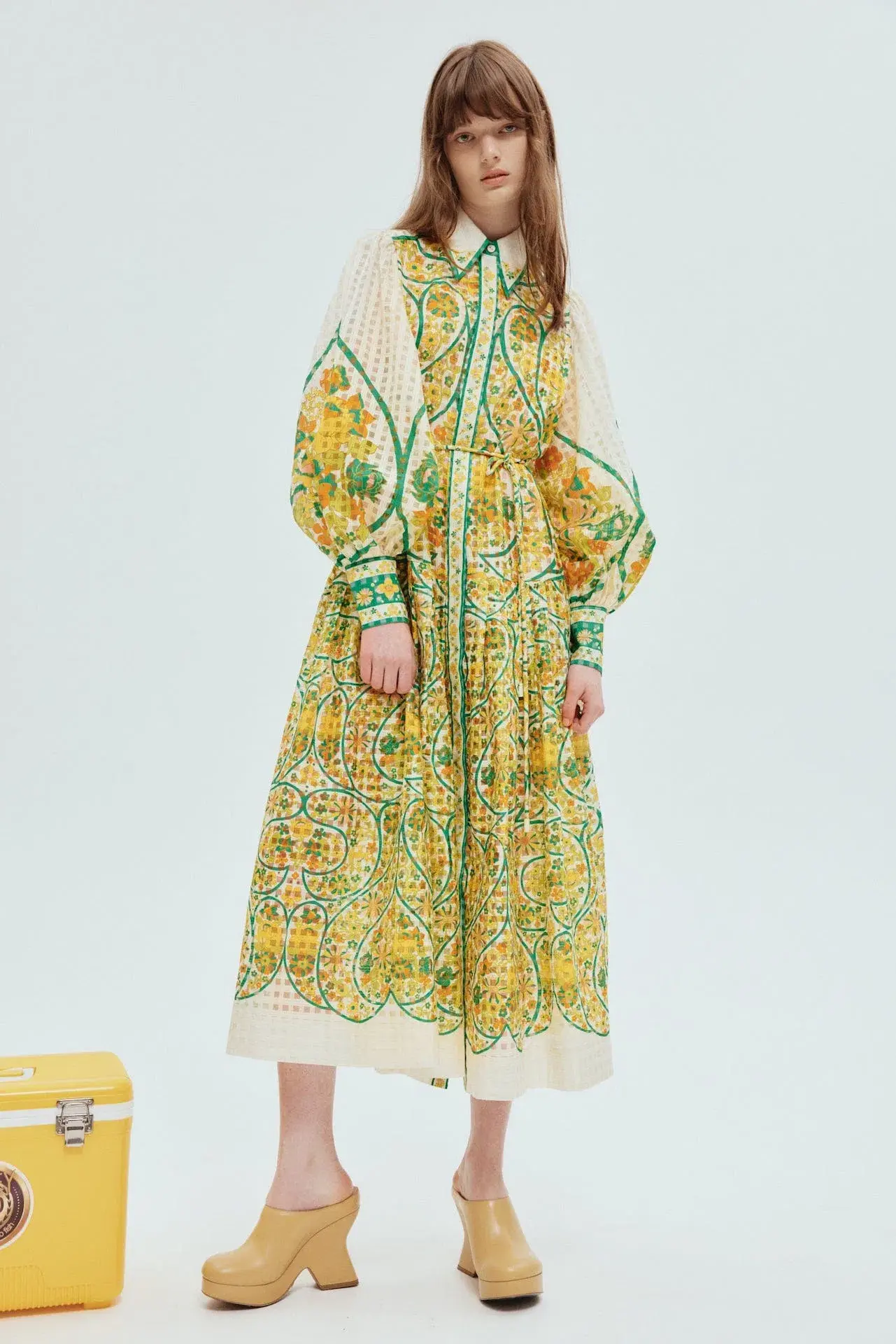 Alemais Rhonda Shirtdress Multi Floral Size 14 - Image 1