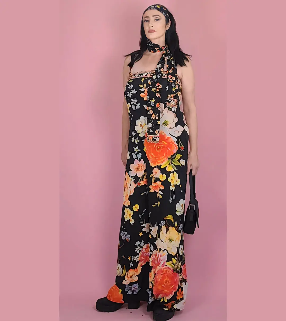 Camilla Secret History Tie Waist Strapless Jumpsuit Size XXL / AU 18 for rent on The Volte - main image