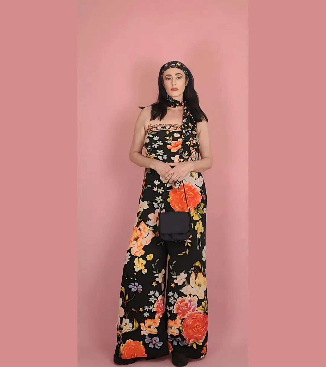 Camilla Secret History Tie Waist Strapless Jumpsuit Size XXL / AU 18 for rent on The Volte - main image