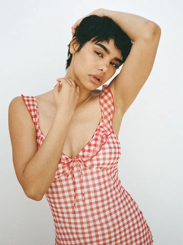 Realisation Par The Heidi Rouge Gingham Size AU 6 for rent on The Volte - main image