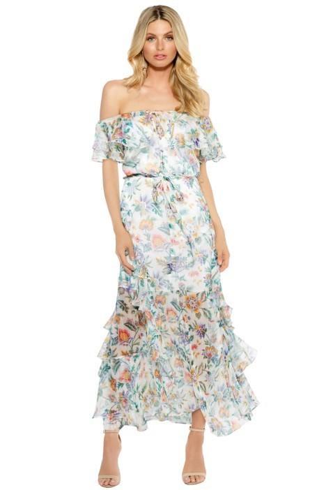 Alice McCall Oh Oh Oh Maxi Dress- Ivory Garden for rent on The Volte - main image