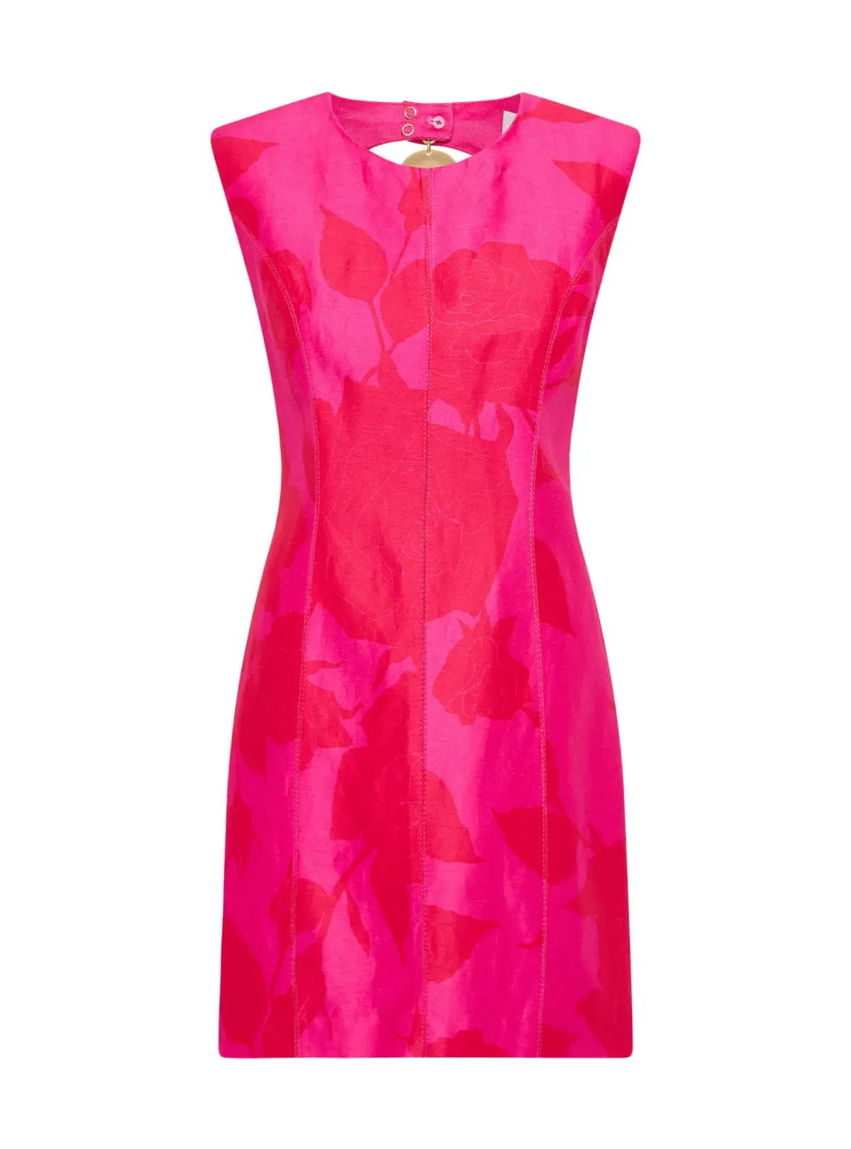Aje Cove Pendant Mini Dress Florescent Rose Size AU 8 - Image 5