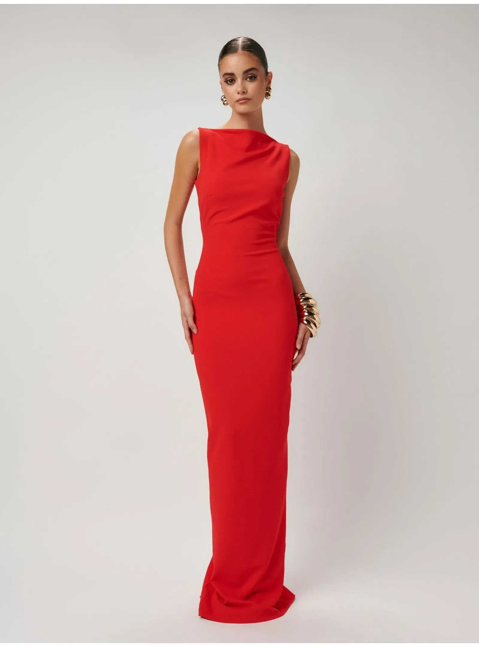 Effie Kats Verona Gown Cherry Red Size M / AU 10 - Image 1