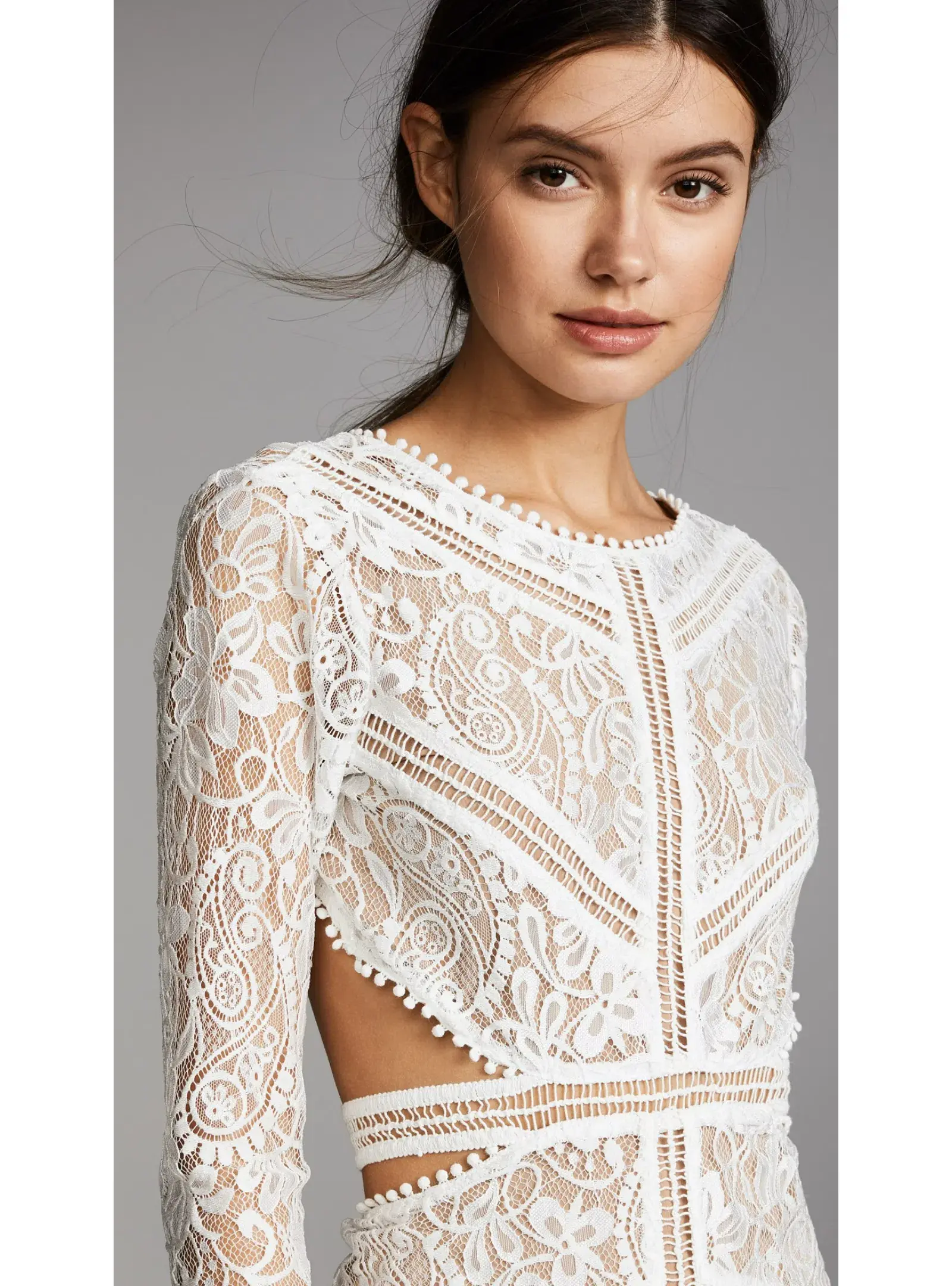 For Love And Lemons Emerie Mini Dress White Size M / AU 10 - Image 3