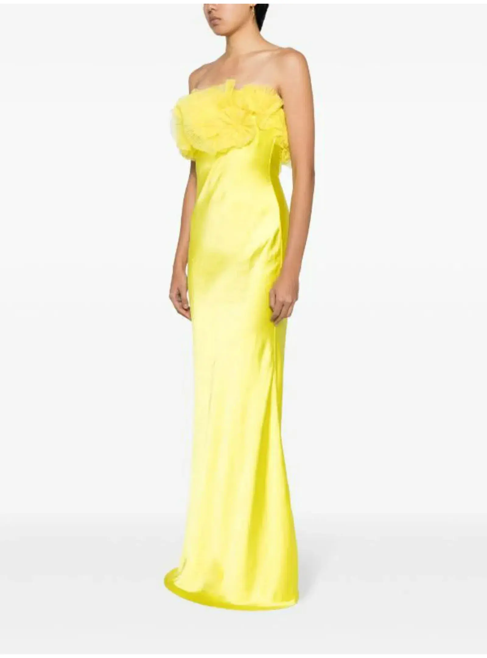 Rachel Gilbert Eyelar Gown Yellow Size 1  / AU 8 - Image 3