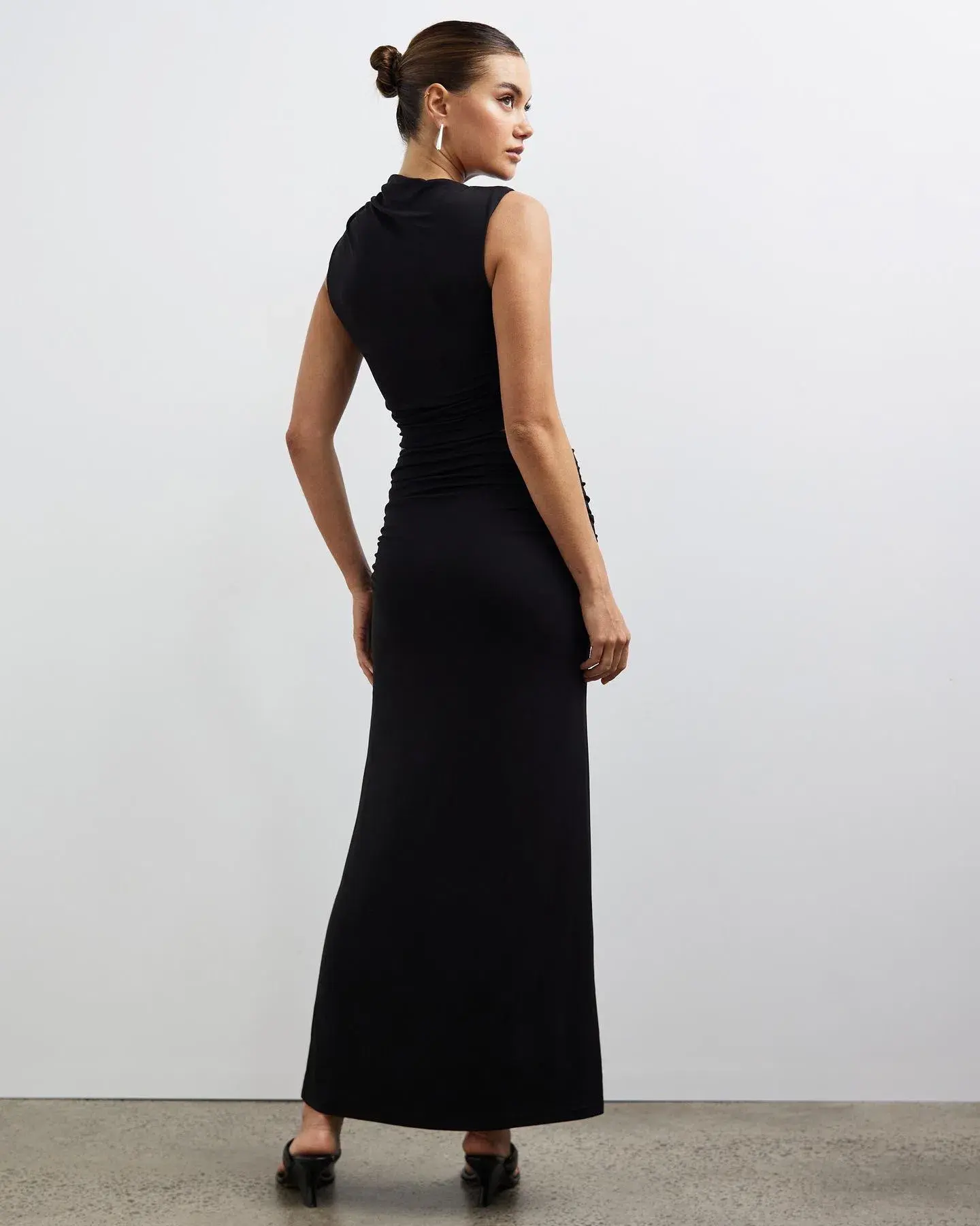 Lover Collins Ring Front Maxi Dress Black Size 10 - Image 3