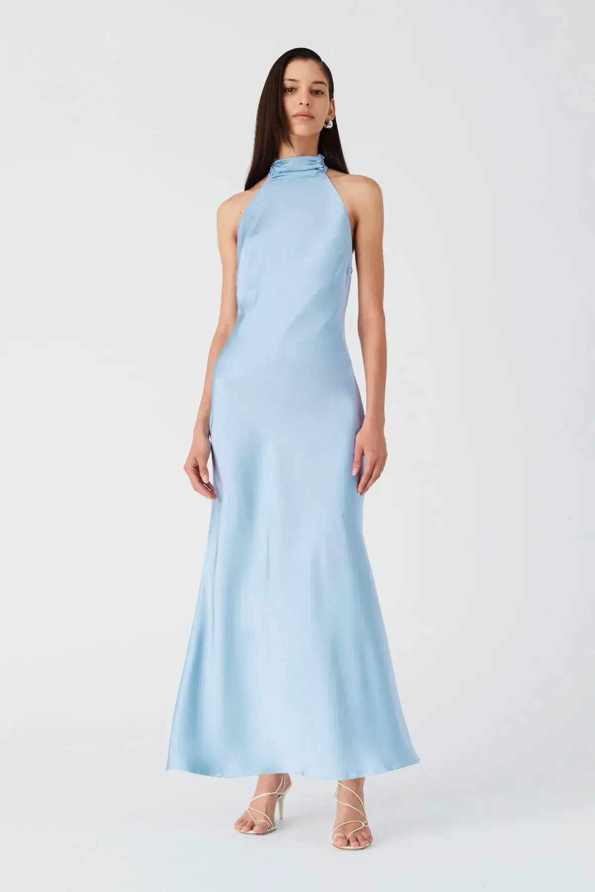 Misha Evianna Gown Baby Blue Size 8 - Image 1