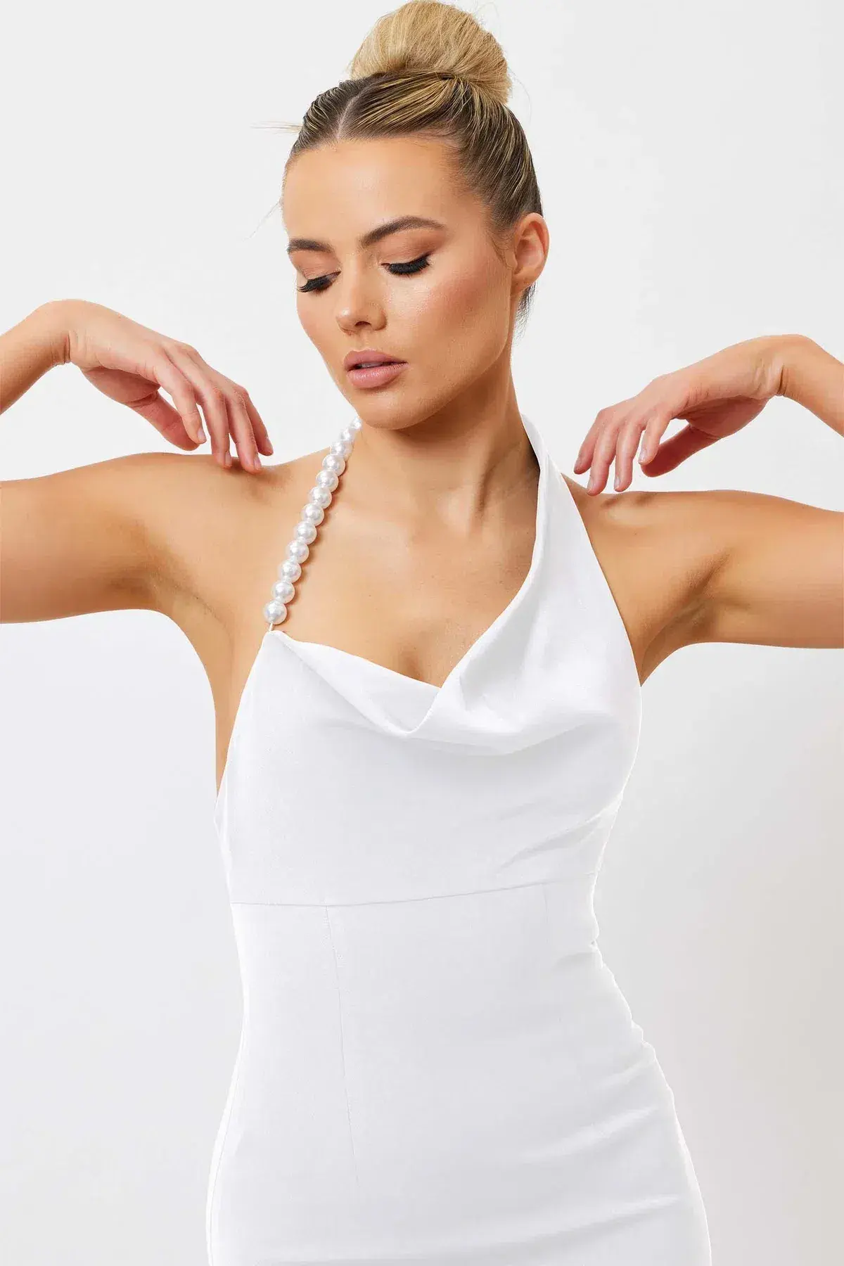 Bianca And Bridgett Mia Pearl Midi Dress White Size 4  - Image 2