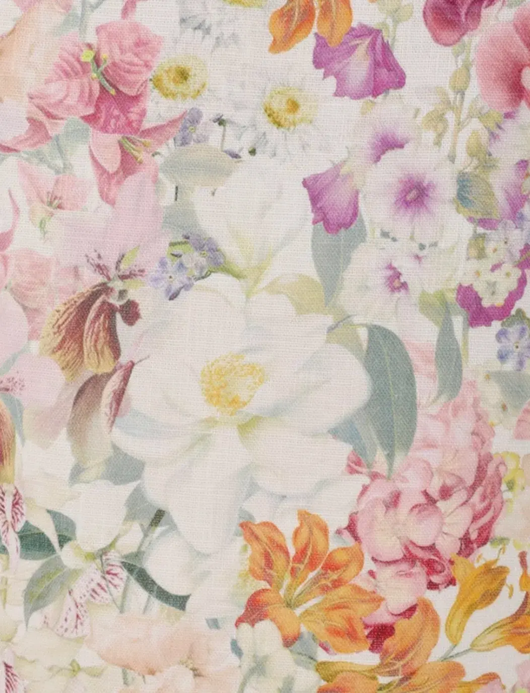 Zimmermann The Harmony Tie Shoulder Midi Dress in Kaleidoscope Garden Size 0 / AU 8 for rent on The Volte - main image