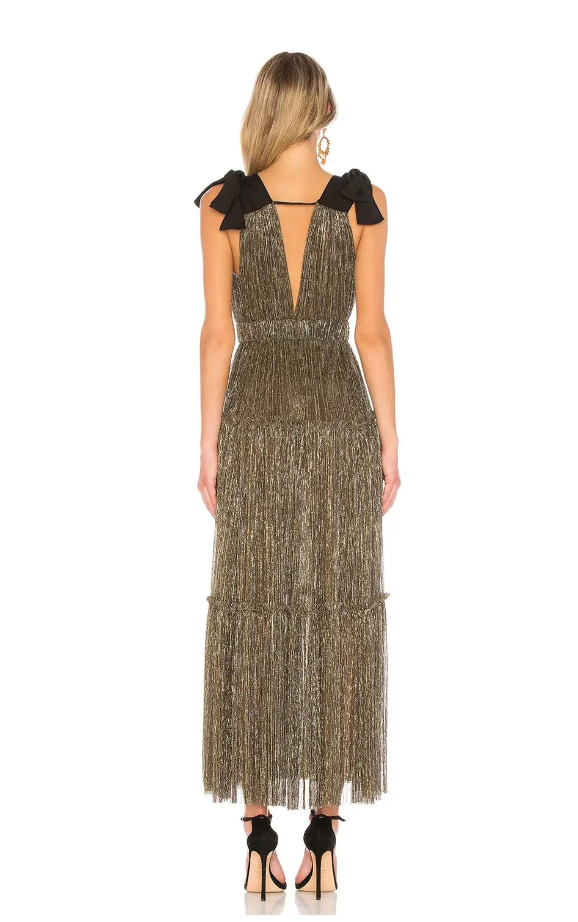 Sabina Musayev Ray Dress Gold Size 8/XS - Image 3