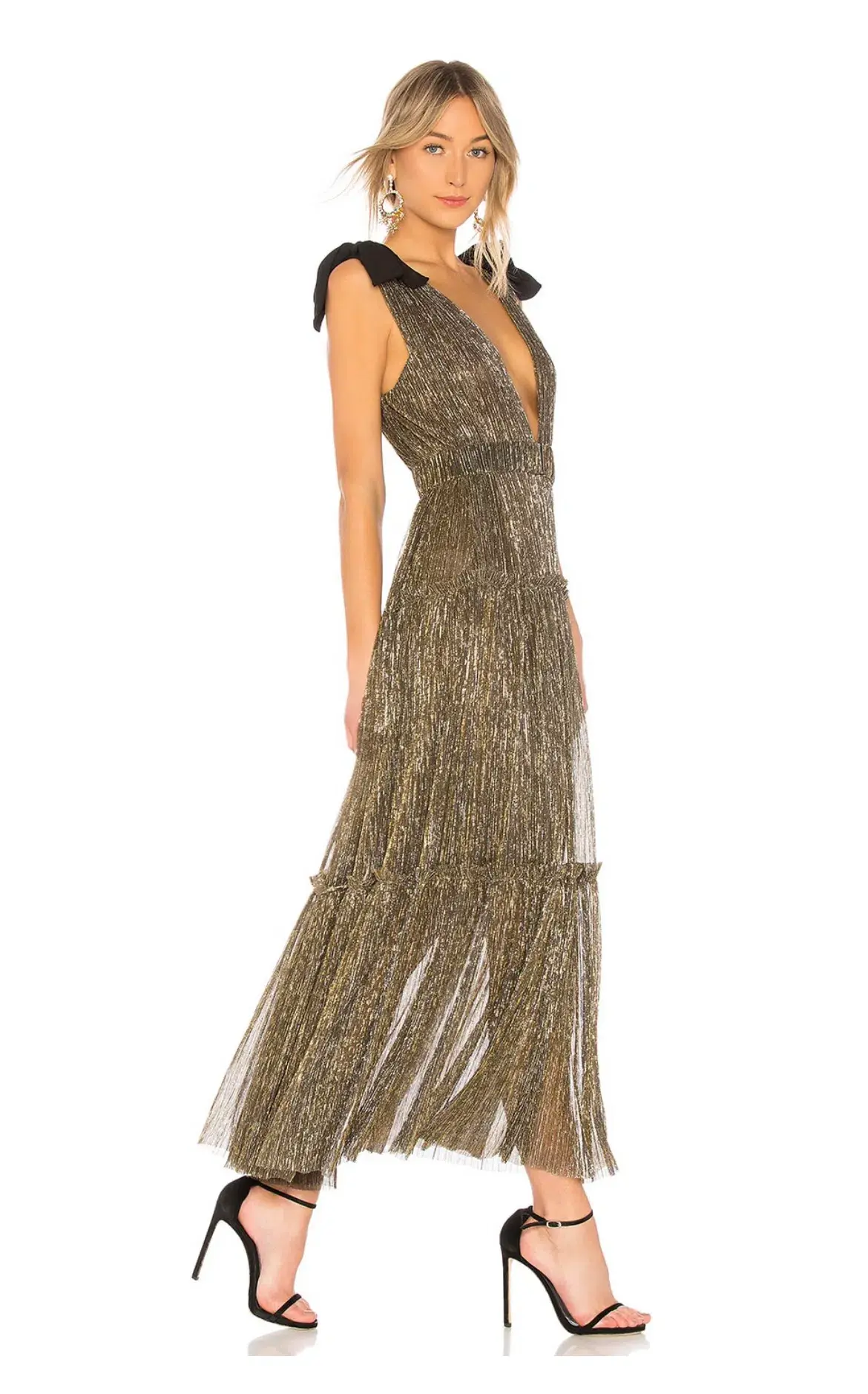 Sabina Musayev Ray Dress Gold Size 8/XS - Image 2