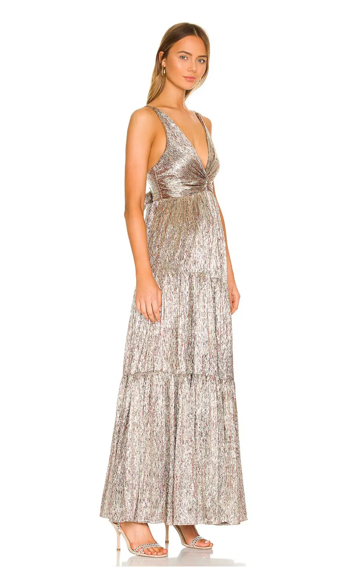 Sabina Musayev Pacific Dress Gold Foil Size XS/Au 8  - Image 4