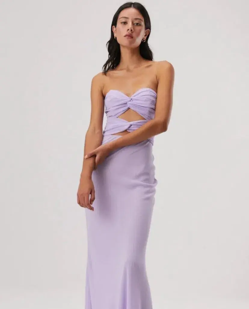Misha Saga Maxi Dress In Violet Size 8  - Image 2