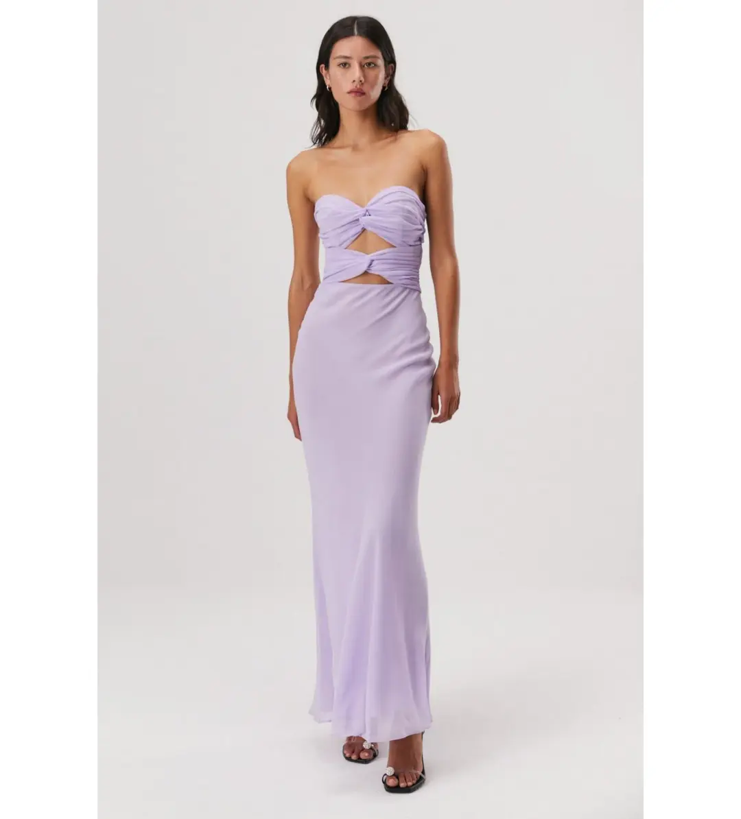 Misha Saga Maxi Dress In Violet Size 8  for rent on The Volte - main image