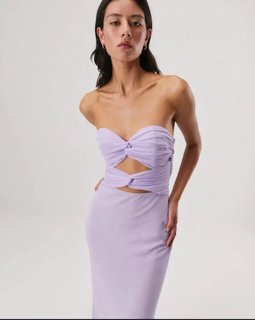 Misha Saga Maxi Dress In Violet Size 8  for rent on The Volte - main image