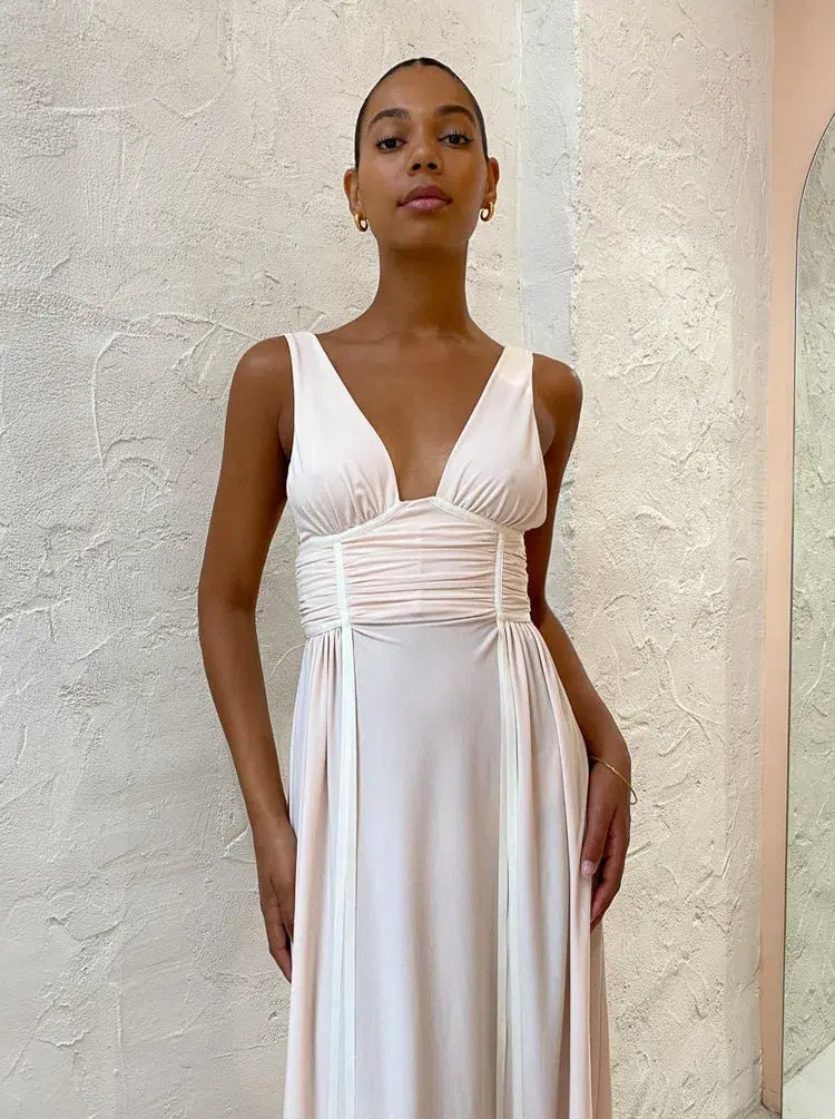 Bec and Bridge Gwen Maxi Dress In Shell Size 12 - Image 2