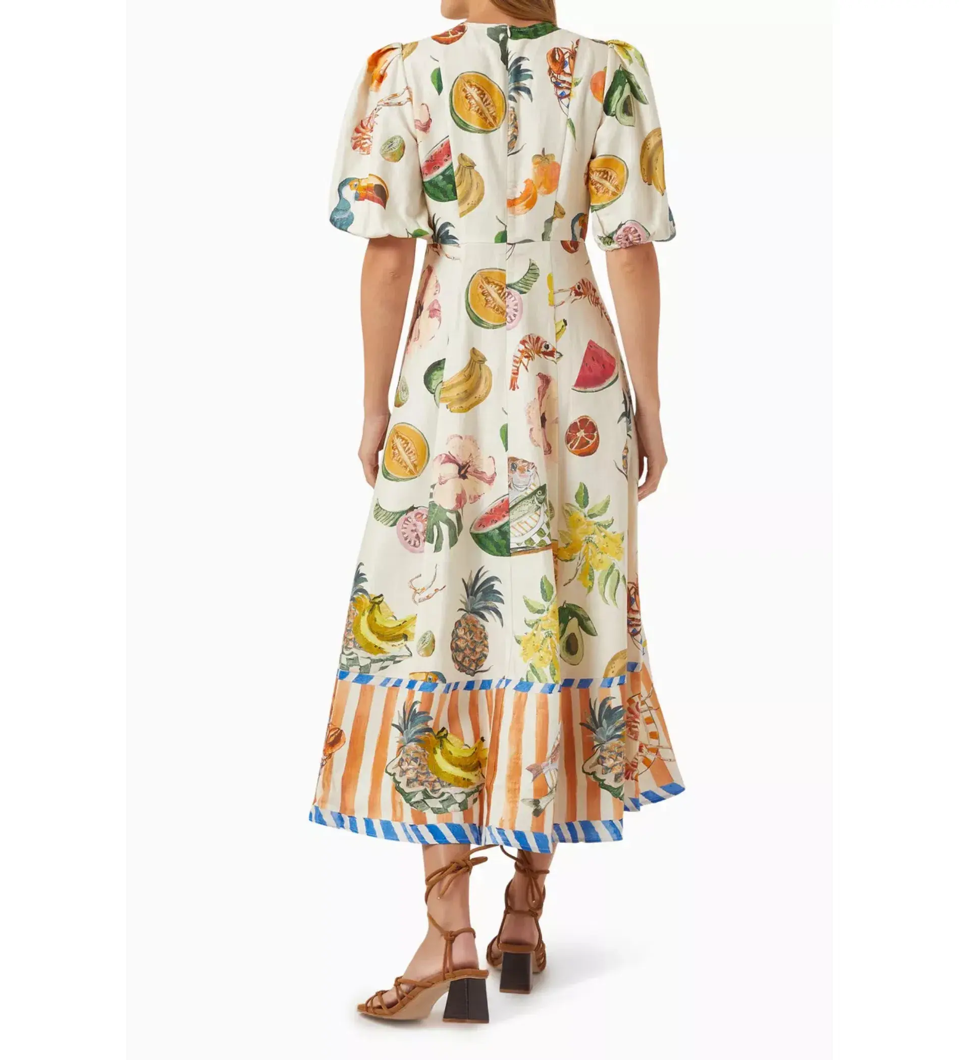Alemais Theo Midi Dress Multi Size 6 - Image 3