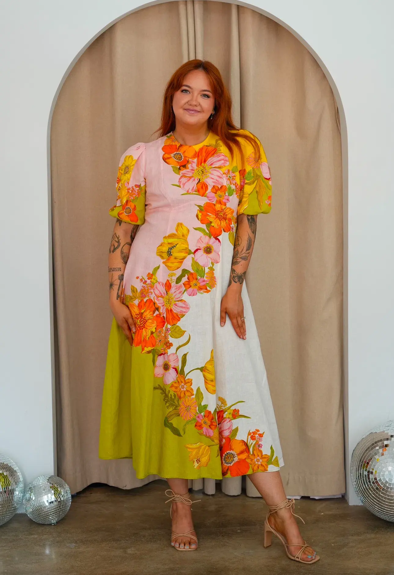 Alemais Silas Midi Dress in Multi Size 14 - Image 2