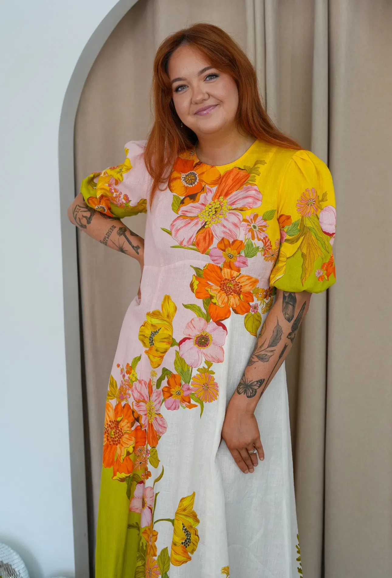 Alemais Silas Midi Dress in Multi Size 14 - Image 3