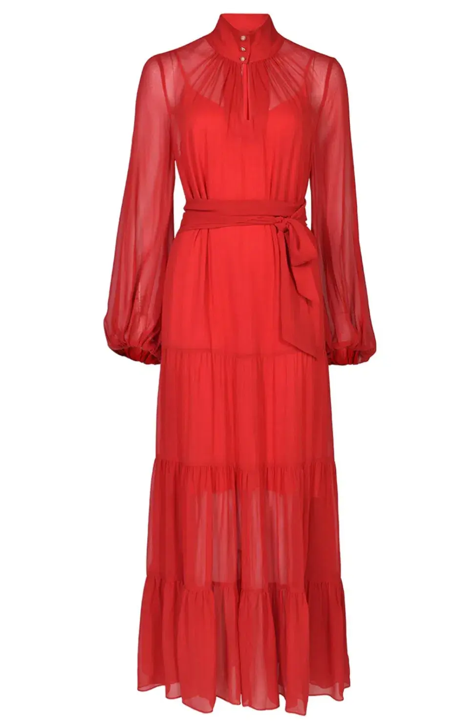Husk Ruby Maxi Dress Chilli Red Size 12 - Image 4